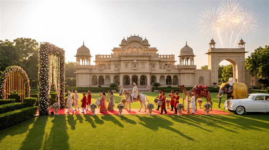 Palace gardens · baraat